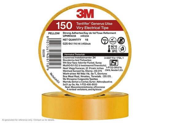 중국 3M Temflex 150 | 0.13 mm PVC Vinyl | 600 V Rated | Self-Extinguishing | Six Colors 공급자