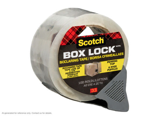 3M Scotch Box Lock 3950 | Clear BOPP Film | Acrylic | 48 mm x 50 m | 76.2 mm Core 공급자