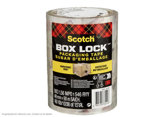 3M Scotch Box Lock 3950 | Clear BOPP Film | Acrylic | 48 mm x 50 m | 76.2 mm Core 공급자