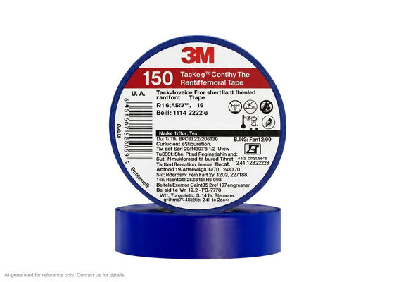 3M Temflex 150 | 0.13 mm PVC Vinyl | 600 V Rated | Self-Extinguishing | Six Colors 공급자