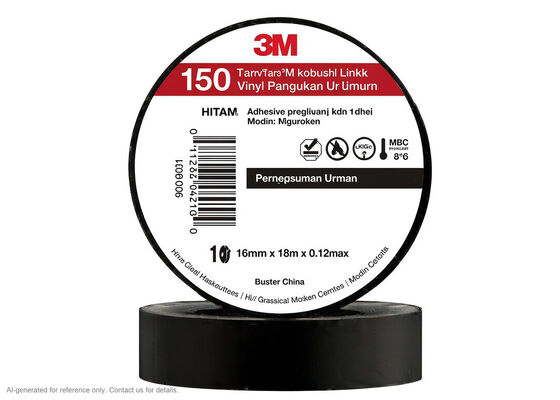 3M Temflex 150 | 0.13 mm PVC Vinyl | 600 V Rated | Self-Extinguishing | Six Colors 공급자